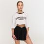 Damska koszulka Varsity Oversized White - GymBeam XL