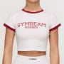 Damska koszulka Varsity White - GymBeam XL