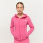 Damska bluza z kapturem Zip Up Limitless Dragonfruit - GymBeam L