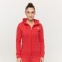 Damska bluza z kapturem Zip Up Limitless Hot Red - GymBeam L