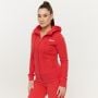 Damska bluza z kapturem Zip Up Limitless Hot Red - GymBeam L