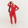 Damska bluza z kapturem Zip Up Limitless Hot Red - GymBeam L