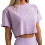 Damska koszulka Cropped Limitless Lavender - GymBeam S