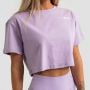 Damska koszulka Cropped Limitless Lavender - GymBeam S