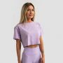 Damska koszulka Cropped Limitless Lavender - GymBeam S