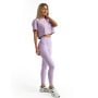 Damska koszulka Cropped Limitless Lavender - GymBeam S