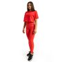 Damska koszulka Cropped Limitless Hot Red - GymBeam L