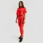 Damska koszulka Cropped Limitless Hot Red - GymBeam L