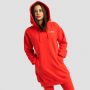 Damska bluza z kapturem Limitless Longline Hot Red - GymBeam XXL