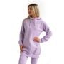 Damska bluza z kapturem Limitless Longline Lavender - GymBeam L