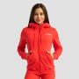 Damska bluza z kapturem Zip Up Limitless Hot Red - GymBeam M