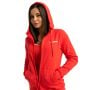 Damska bluza z kapturem Zip Up Limitless Hot Red - GymBeam M