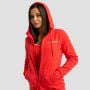 Damska bluza z kapturem Zip Up Limitless Hot Red - GymBeam M