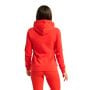 Damska bluza z kapturem Zip Up Limitless Hot Red - GymBeam M