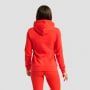 Damska bluza z kapturem Zip Up Limitless Hot Red - GymBeam M