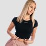 Koszulka damska Aura Cropped Black - GymBeam S