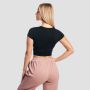 Koszulka damska Aura Cropped Black - GymBeam S