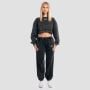 Damskie spodnie dresowe Aura Washed Black - GymBeam M
