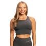 Damski Top Sportowy BEAT Charcoal - GymBeam XXL