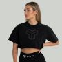 Crop Top damski Washed Black - STRIX S