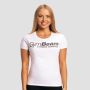 Damski T-shirt Fitness White - GymBeam L