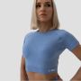 Damski Crop Top FLO Blue - GymBeam XL