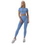 Damski Crop Top FLO Blue - GymBeam XL