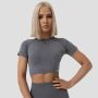 Damski Crop Top FLO Grey - GymBeam L