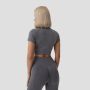 Damski Crop Top FLO Grey - GymBeam L