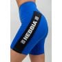 Damskie spodenki ICONIC High Waisted Biker Blue - NEBBIA S