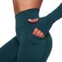 Damskie leginsy Ignite Dark Green - GymBeam S