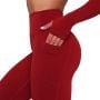 Damskie leginsy Ignite Dark Red - GymBeam M
