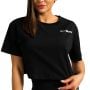 Damska koszulka Cropped Limitless Black - GymBeam S