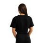 Damska koszulka Cropped Limitless Black - GymBeam S