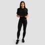 Damska koszulka Cropped Limitless Black - GymBeam S