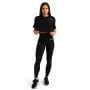 Damska koszulka Cropped Limitless Black - GymBeam S