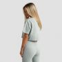 Damska koszulka Cropped Limitless Eucalypt - GymBeam M