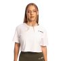 Damska koszulka Cropped Limitless White - GymBeam M