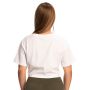 Damska koszulka Cropped Limitless White - GymBeam M