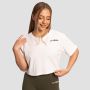 Damska koszulka Cropped Limitless White - GymBeam M