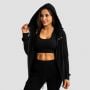 Damska bluza z kapturem Zip Up Limitless Black - GymBeam M
