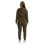 Damska bluza z kapturem Zip Up Limitless Espresso - GymBeam S