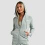 Damska bluza z kapturem Zip Up Limitless Eucalypt - GymBeam M