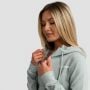Damska bluza z kapturem Zip Up Limitless Eucalypt - GymBeam M