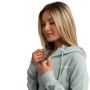 Damska bluza z kapturem Zip Up Limitless Eucalypt - GymBeam M