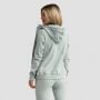 Damska bluza z kapturem Zip Up Limitless Eucalypt - GymBeam M