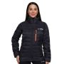 Damska kurtka Puffer Black/Orange - GymBeam M