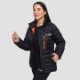 Damska kurtka Puffer Black/Orange - GymBeam M