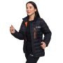 Damska kurtka Puffer Black/Orange - GymBeam M