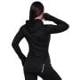 Damska bluza do biegania Pulse 1/2 Zip Black - GymBeam S